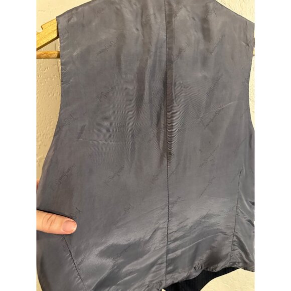 Yves Saint Laurent YSL Pinstriped Five Button Dress Vest - Picture 7 of 10